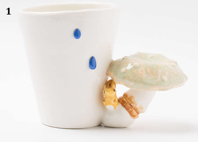 3D Mushroom Ceramic Cup