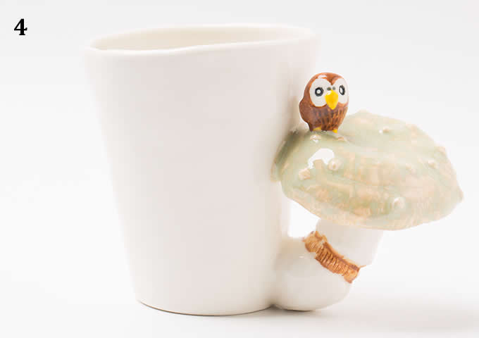 3D Mushroom Ceramic Cup