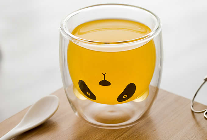  Animal Emoticons  Glass Coffee Cup