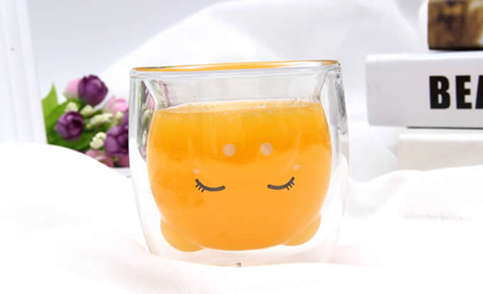  Animal Emoticons  Glass Coffee Cup