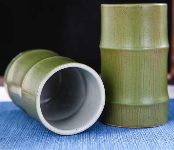   Bamboo style Ceramic Mug