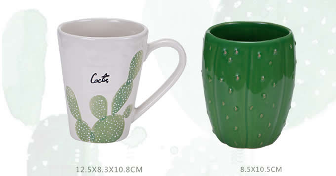  Cactus Ceramic Coffee Mug 