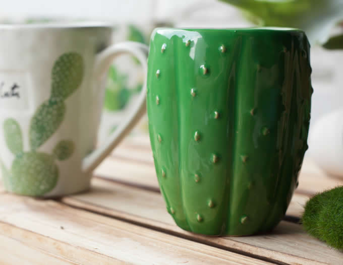  Cactus Ceramic Coffee Mug 