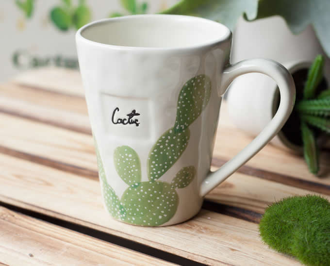  Cactus Ceramic Coffee Mug 