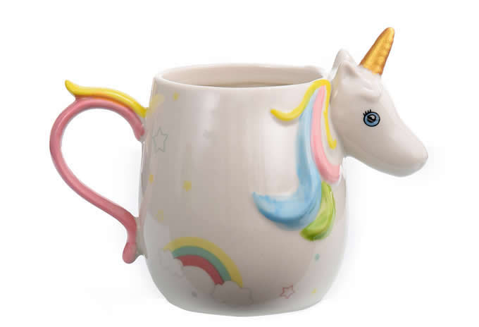 Ceramic 3D Unicorn Coffee Mug 