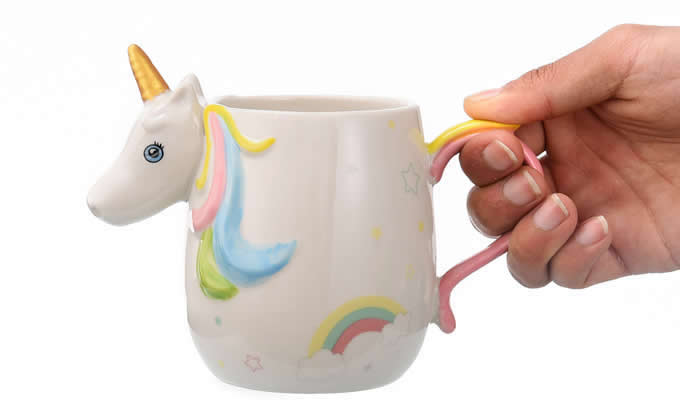  Ceramic 3D Unicorn Coffee Mug 