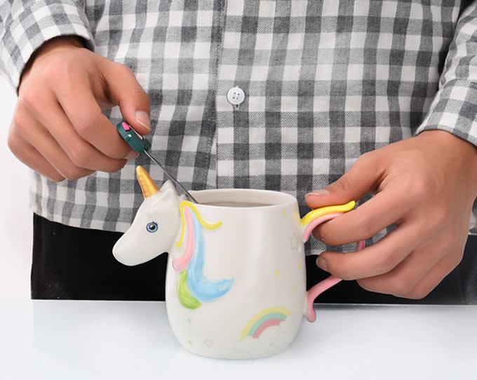  Ceramic 3D Unicorn Coffee Mug 