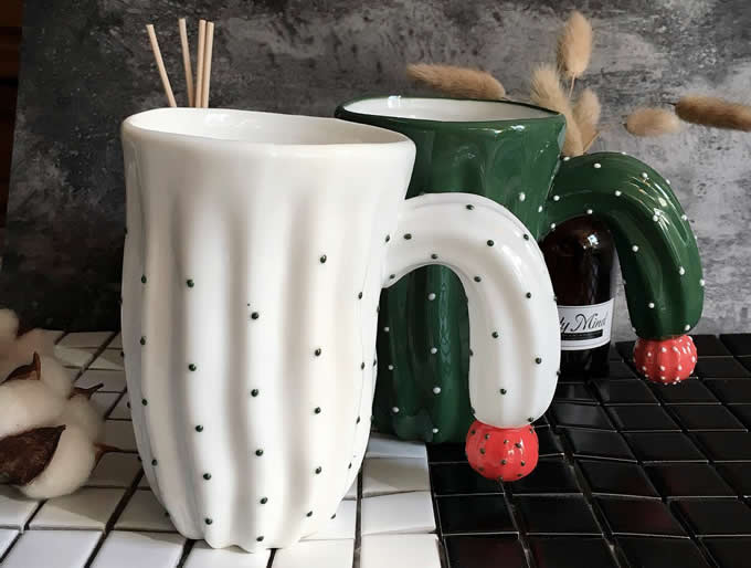 Ceramic Cactus Coffee Mug