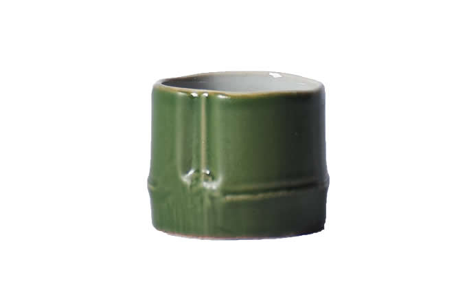 Ceramic Green Bamboo Shape Water Mug