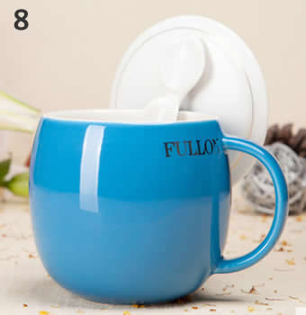 Ceramic Mug with Tea Leaf Filter