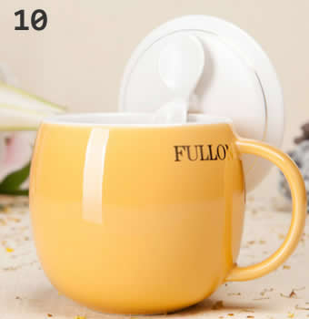 Ceramic Mug with Tea Leaf Filter