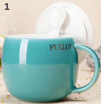 Ceramic Mug with Tea Leaf Filter