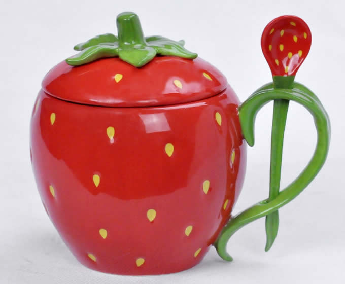  Ceramic Strawberry Cup Fruit cup