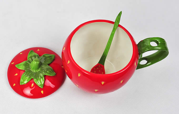  Ceramic Strawberry Cup Fruit cup