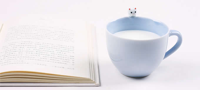 Cute Cat Figurine Ceramic Coffee Cup Mug