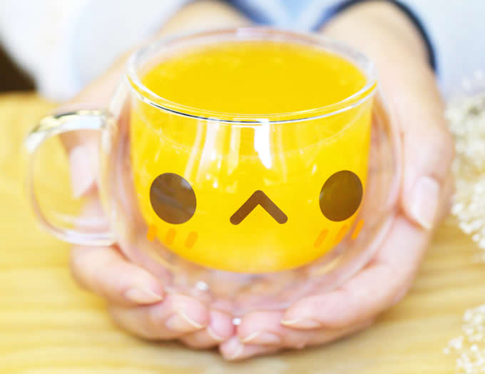 Cute Cartoon Transparent Glass Durable Coffee Tea Milk Water Ice Beer Cola Cup Mug 
