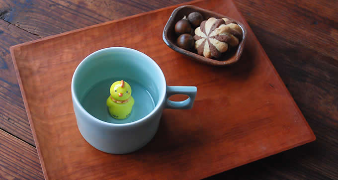  Cute Chicken Figurine Ceramic Coffee Cup 