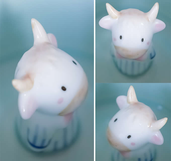 Cute Cow Figurine Ceramic Coffee Cup