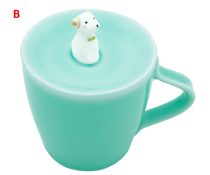  Cute Dog Figurine Ceramic Coffee Cup 