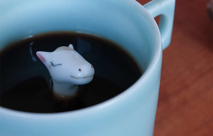 Cute Horse Figurine Ceramic Coffee Cup