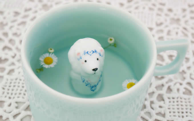 Cute Lion  Figurine Ceramic Coffee Cup
