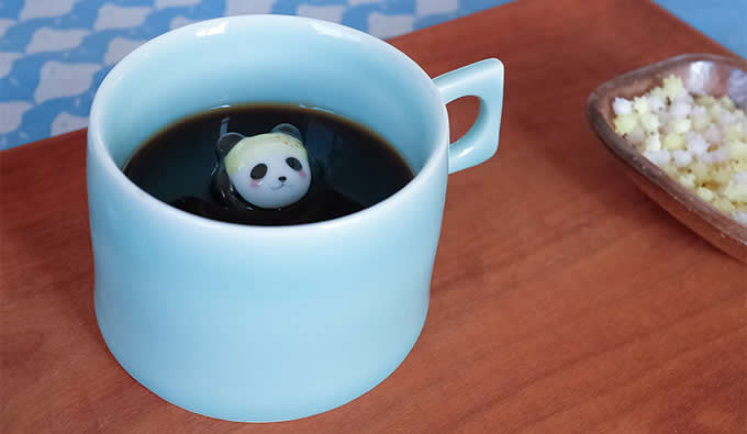 Cute Panda Figurine Ceramic Coffee Cup