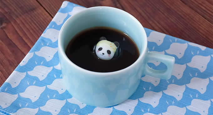 Cute Panda Figurine Ceramic Coffee Cup