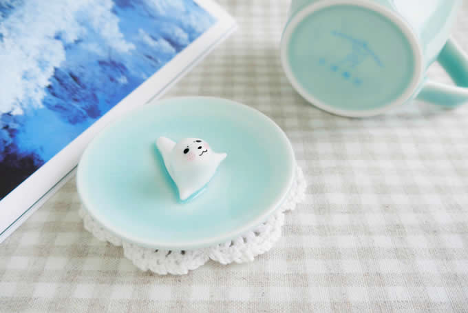 Cute Seal Figurine Ceramic Coffee Cup 