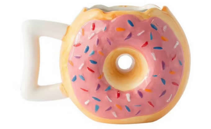 Doughnut Ceramic Mug Coffee Tea Water Cup 