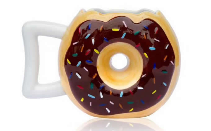 Doughnut Ceramic Mug Coffee Tea Water Cup 