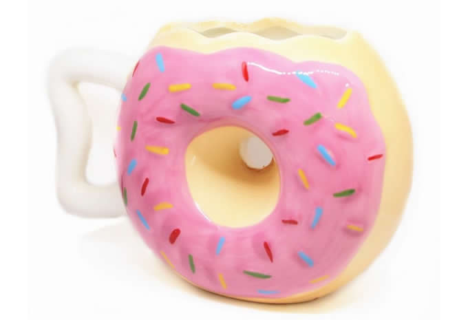 Doughnut Ceramic Mug Coffee Tea Water Cup 