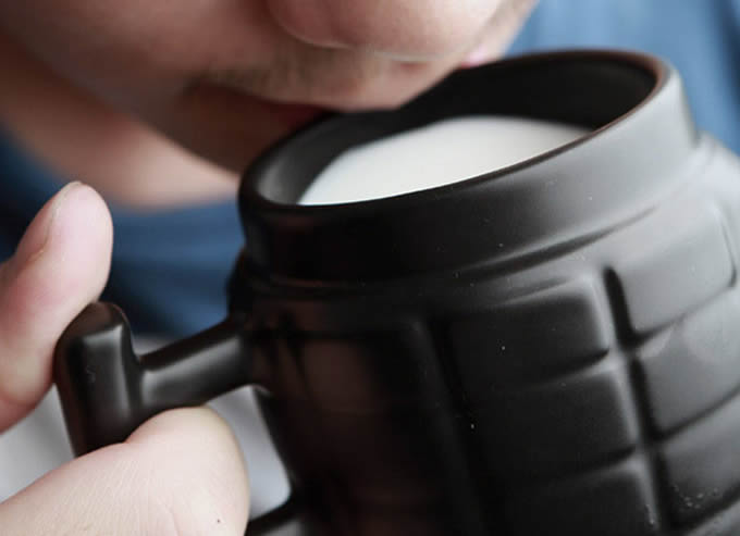 Grenade Shaped Ceramic Mug 