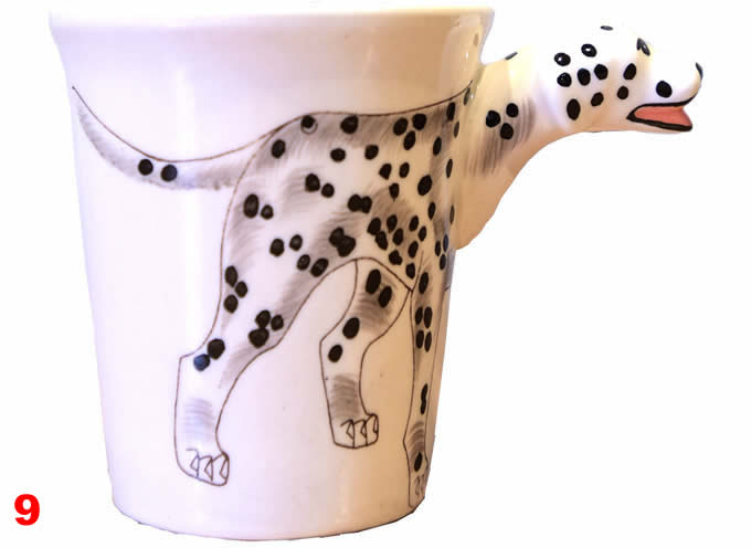   Hand-Painted Animal Ceramic Cups Mug 