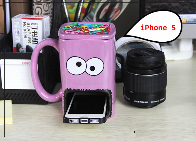 Hand Painted  Monster Cookie Holder Coffee Mug