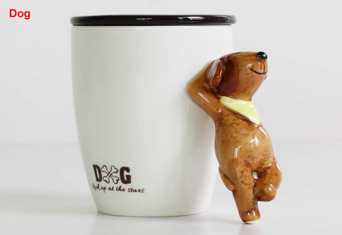  Hand-painted 3D  Animal Ceramic Coffee Cup Mug