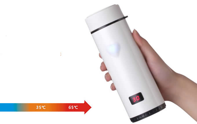 Heart Touch Sensing Temperature Display Cup