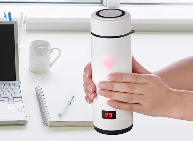 Heart Touch Sensing Temperature Display Cup