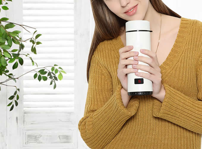 Heart Touch Sensing Temperature Display Cup