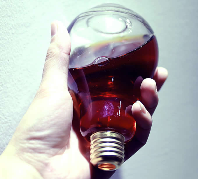 Light Bulb Drinking Glass Bottles 