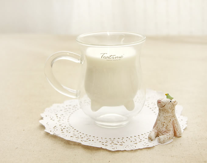  Mini Cow Udder Shaped Cute Pitcher Milk Glass Cup 