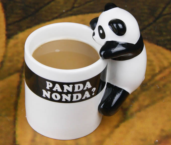   Novelty Climbing Panda Coffee Cup