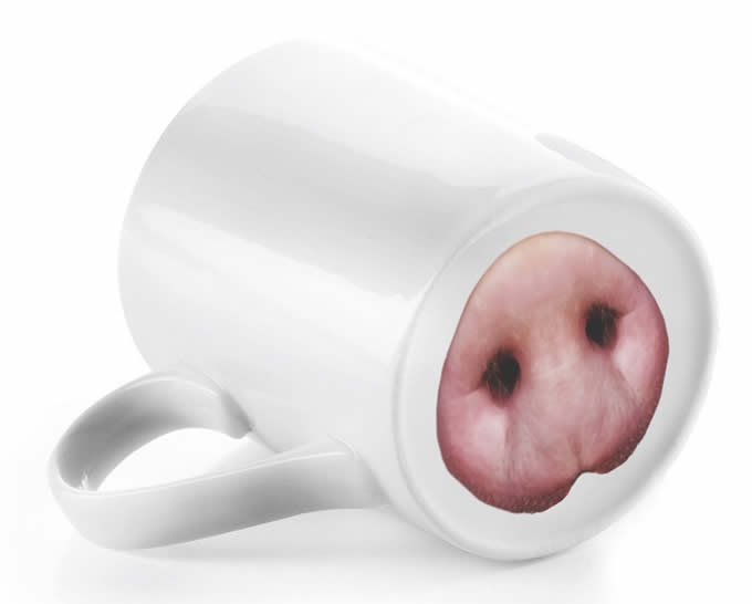   Pig Nose Coffee Tea Mug