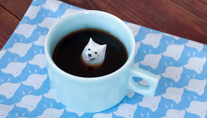  Samoyed Figurine Ceramic Coffee Cup