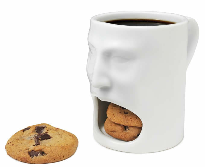  Skull Cookie Holder Coffee Mug