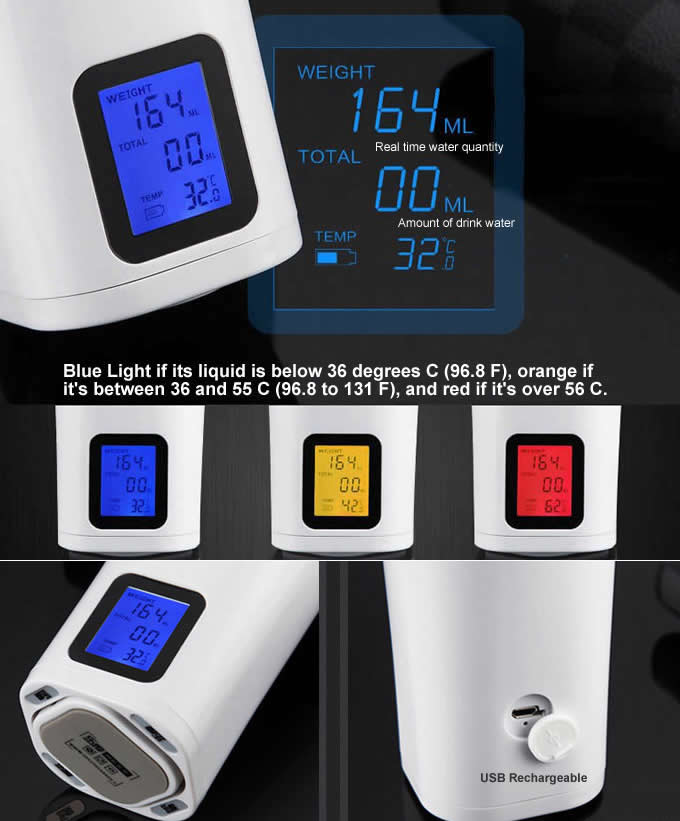 Smart Time Reminder Water Cup For Drinking With Health