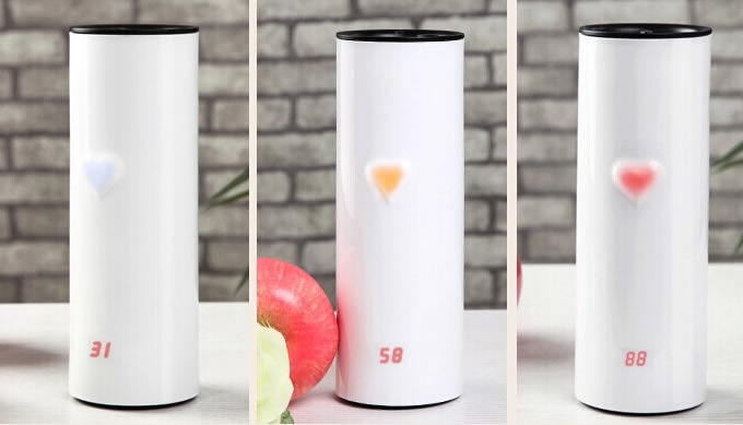 Touch Sensing Travel Cup With Temperature Display