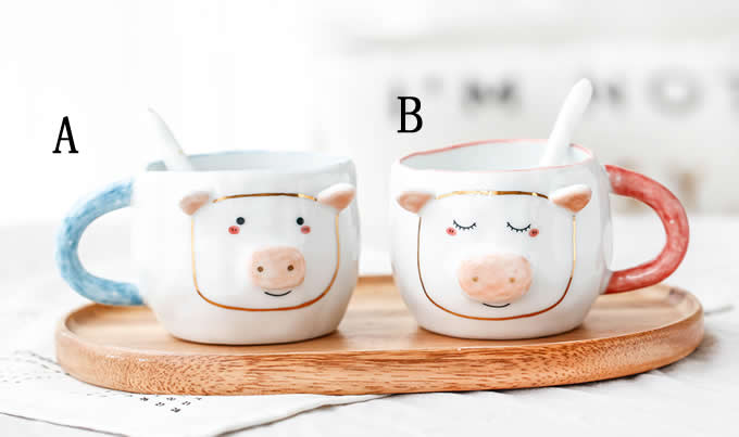 Unique Pig Coffee Mug Cup 