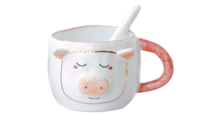 Unique Pig Coffee Mug Cup 