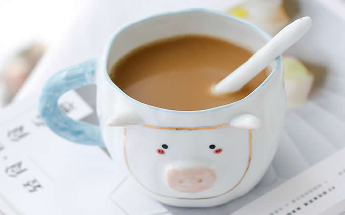 Unique Pig Coffee Mug Cup 