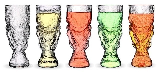  World Cup Glass Clear Beer Mug